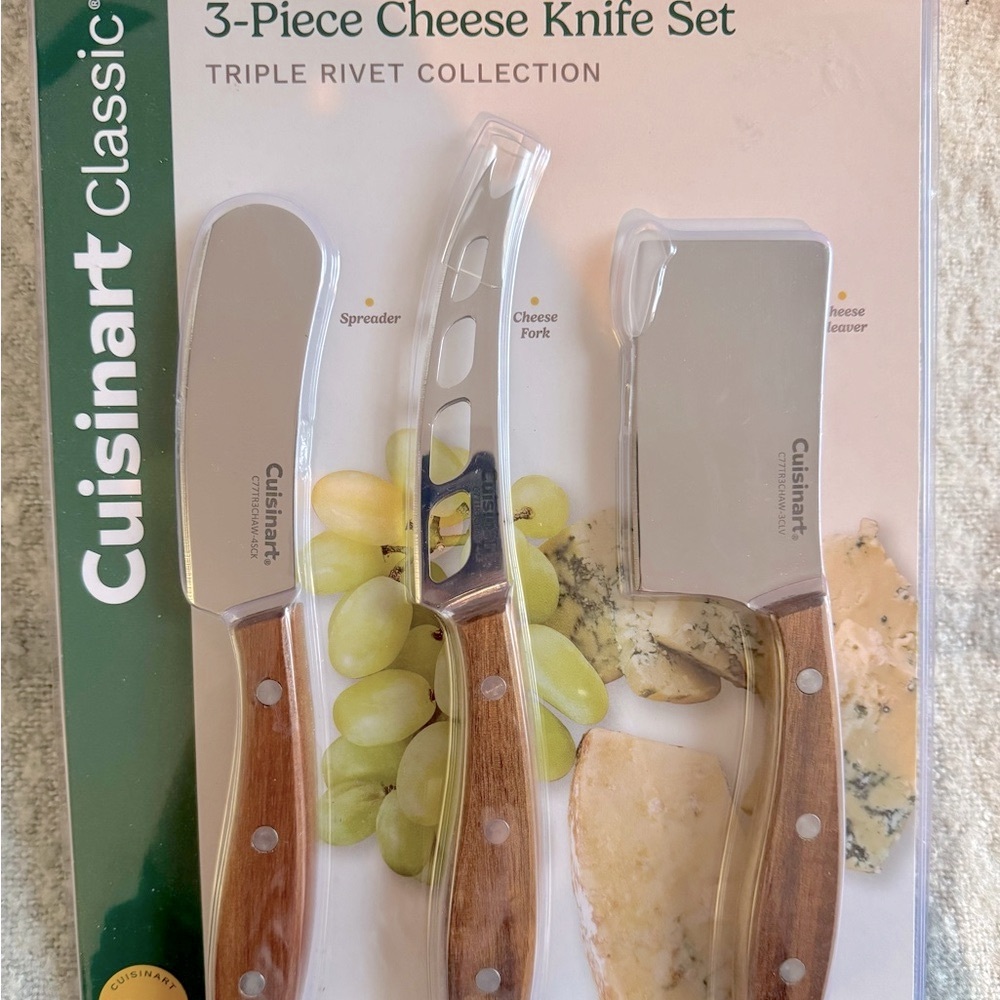 Cuisinart 3-Piece Cheese Classic Knife Set NWT - Picture 5 of 7